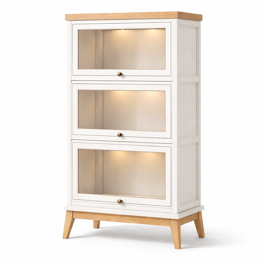 Vitrine mit Schubladen und Glasfront-Olvique